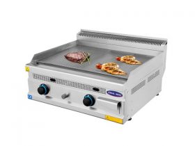 Oferta, National, Gratar profesional placa striata, Ideal Inox, 80 cm, butelie, Linia 630