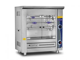 Oferta, National, Rotisor profesional electric, Ideal Inox, 20 pui, geam fata si spate