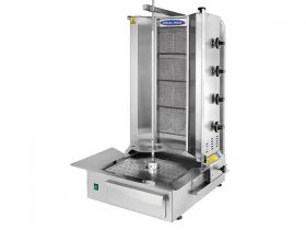 Oferta, National, Aparat shaorma cu 4 arzatoare, Ideal Inox, motor jos, GPL