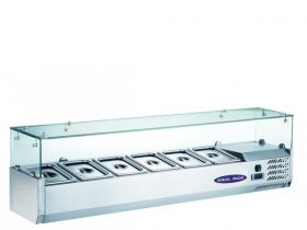 Oferta, National, Vitrina rece pentru ingrediente, Ideal Inox, 6 buc. GN 1/3
