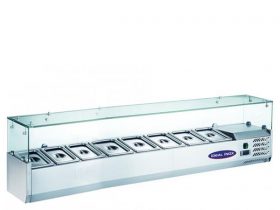 Oferta, National, Vitrina rece pentru ingrediente, Ideal Inox, 8 buc. GN 1/3