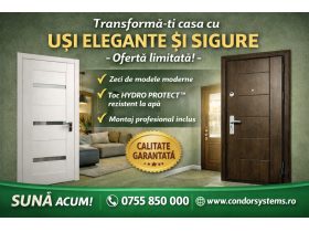 Oferta, Bucuresti, Soluții de uși pentru proiecte